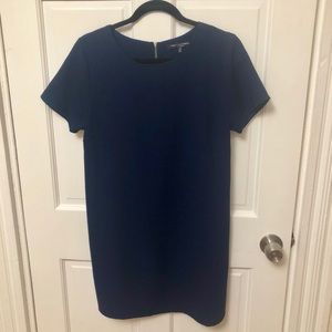 Navy shift dress